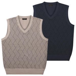 남자 골프 니트 조끼 브이넥 봄 여름 가을 남성 골프웨어 골프복 상의 빅사이즈 베스트