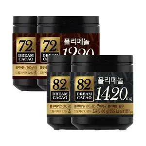 롯데웰푸드 드림카카오 72% 86g, 2개 + 82% 86g, 2개