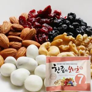 사무실간식.음료 신통씨푸드 하루견과류 믹스넛 요거트 한줌보너츠S7 20g * 100봉