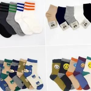 R94 산 남아양말 아동양말 단목 중목양말 5켤레세트