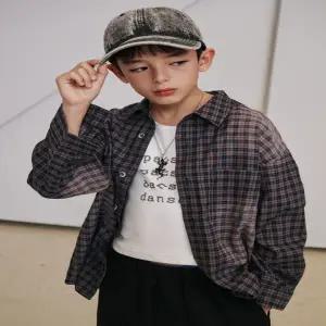 [대구백화점] [블루테일]브라운 체크 셔츠(AAA1BL02BN )