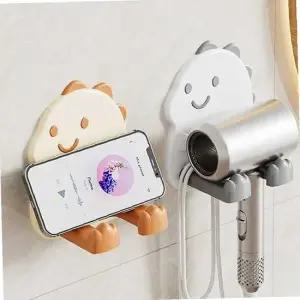 귀여운 드라이기 걸이 헤어드라이어거치대 욕실 다용더거치대 홀더