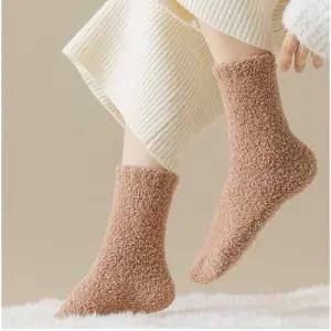 겨울 양말 방한 삭스 발목 극세사 무지 따뜻한 수면