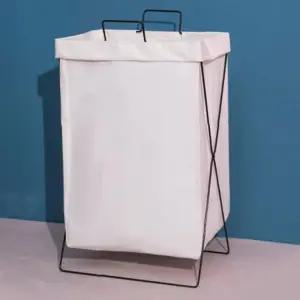 접이식빨래바구니 벽걸이수납 이동식 다용도 스탠드 벽걸이 빨래바구니 접이식