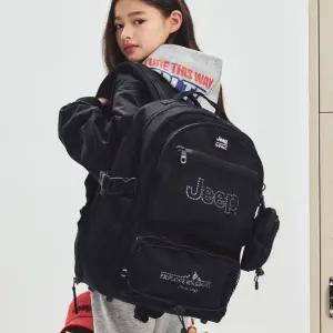[롯데백화점]지프 와펜 이스트링 투포켓 백팩 KR0GAU001-BK