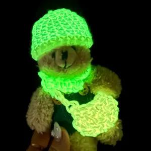 야광 마크라메 뜨개실 털실 네온 야광실 그린