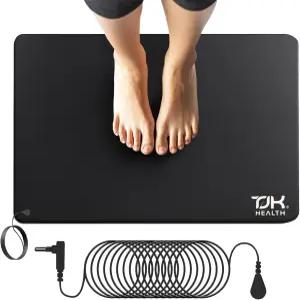 TJK 발 접지 매트 - 더 나은 수면을 위한 패드 키트 요법 침대 책상 의자 요가를 마우스 웰니스
