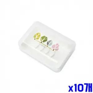 WL 디자인 투명 비누곽 투명 케이스 대 비누거치대 x10개