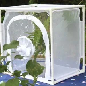 투명 곤충 체집통 곤충집 곤충 나비 케이지 곤총사육 곤충케이스 새장 망사 치집통 거미