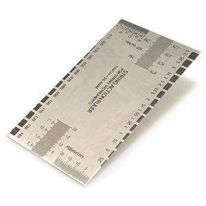 기타 베이스 실버용 스테인레스 스틸 스트링 눈금자 액션 게이지