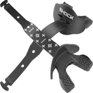 충격적인 닥터 볼트 립가드 스트랩이 달린 마우스 가드 축구. 마우스가드 원 사이즈가 모든 것에 맞습니다