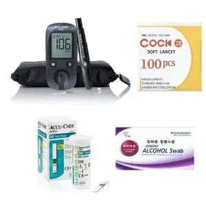 아큐첵 액티브 기계풀세트 (기계+시험지50+호환침110+솜100)