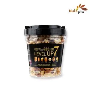 견과류 믹스 넛 건강 간식 세븐믹스 레벨업너트 500g x 1통 용기형 대용량 믹