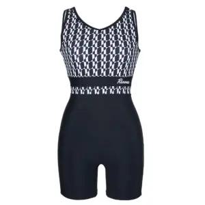 레노마수영복 HC04 수경+수모+폴리백+브라컵 여 지오메트릭 U백 3부 수영복 수경수모