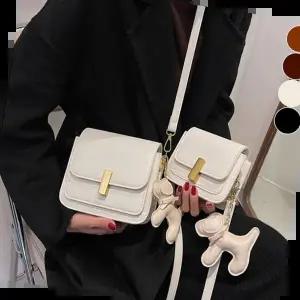 버킷백 여자 미니 크로스백 스퀘어백 키링 파우치 포함