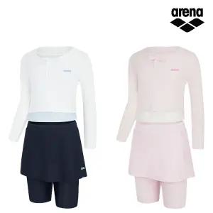 아레나 여아동 셀리 래쉬가드 3PCS 세트 A6BG1GS01