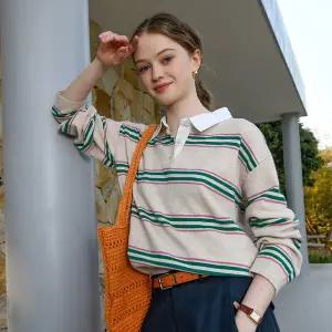 [THE COLOR WAY](의정부점)배색3도럭비니트 (TDSW251118)