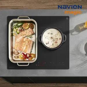 나비엔 매직 무광 매트글라스 3구 인덕션 ERI-4203AF 매트블랙 플렉스존 1등급