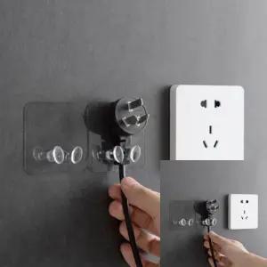 정리 3P 걸이 접착식걸이 코드 콘센트 벽걸이 소품걸이