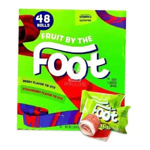젤리 후룻 후룻바이더풋 롤구미 1곽 롤젤리 구미 풋 48개입 바이 베리딸기맛 더 21g