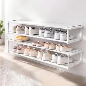 [아트박스]/가구느낌 길이조절신발정리대 정리선반 현관 진열장 수납