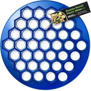 MHH 러시아 만두 제조기 - 플라스틱 펠메니 금형 기계 프레스 라비올리 커터 맛있는 시베리아 고기