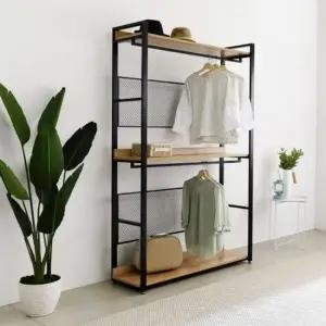 BS 3단 1200 드레스장 옷걸이 드레스룸 옷장 장롱 인테리어옷걸이 시스템행거 철제드레스장