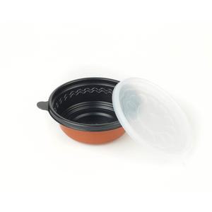 미니탕용기  소   칼라  185파이  밀폐 배달 포장  일회용용기 칼국수 짬뽕 뚜껑세트 200개