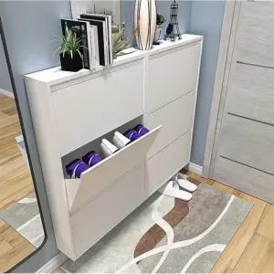 슬림 현관 신발장 틈새 대용량 벽수납 폭좁은 슬림형 2단 508