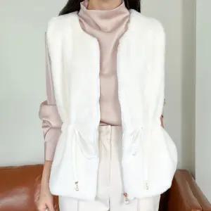 밍크조끼 여성 겨울 밍크퍼조끼 부드러운 퍼베스트