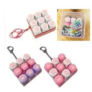 고양이발 냥발 키캡키링 딸깍이 손장난감 키보드 클리커 피젯토이 키홀더 스마트폰키링 어린이날선물