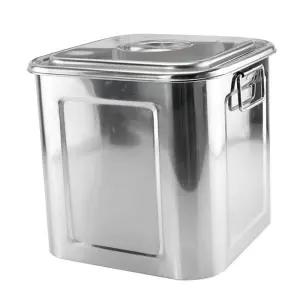 사각스텐통 대형 스테인레스 0 보관용기 급식 업소용바트 h30cm 반찬통 x 리