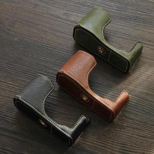 캐논 G12 카메라 케이스 베이스 마운트 G11 보호용 하프 커버 논슬립 리치 패턴 레트로 가방 액세서리