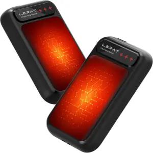 핸드 워머 충전식 2팩 전기 빠른 난방 휴대용 포켓 히터 2 in 1 실외용 급속 충전 크리스마스 골프 캠핑을