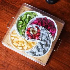 구절판그릇 다과 접시 반찬 그릇 나눔 플레이팅 예쁜