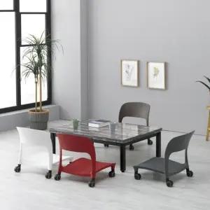 등받이 좌식 의자 허리편한 앉는 책상 컴퓨터 1인용 등받이의자 좌식책상의자