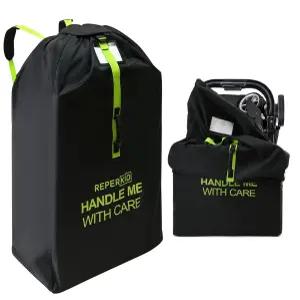 비행기 여행용 레퍼키드 대형 유모차 가방 블랙 그린 47인치 H x 24인치 W 15인치 D 대부분의 싱글 더블