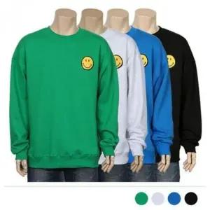 오버핏 기모 맨투맨 남성 티셔츠 긴팔 캐주얼