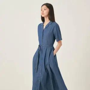 빈폴 레이디스 데님 반소매 셔츠 원피스 - 블루 BF5771C06P 국내매장판 1651149