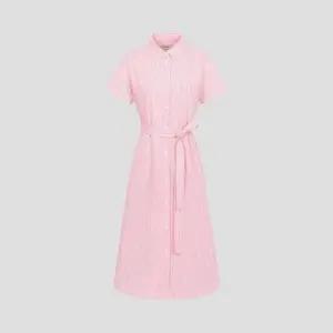 빈폴 레이디스 스트라이프 텍스처 반소매 원피스BF5771C02Y 국내매장판 1651593