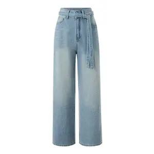 [나인식스뉴욕]빈티지 스팽글 데님 끈 세트 와이드 팬츠 NQ1TA003L0 _P415220089