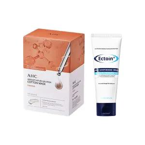 AHC 순면 마스크팩 퍼밍 25매 + 쟈스 엑토인 멀티 보습크림 100ml