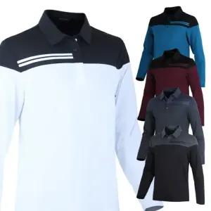 카라 골프 작업복 운동복 티셔츠 남자 등산 남성 긴팔 이선 8언더파 배색