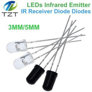 TZT 10/20/50개 3mm 5mm 940nm LED 적외선 발광체 및 IR 수신기 301A 아두이노용