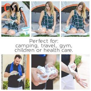 물티슈25개입 편리한 무세척 일회용 목욕 물티슈 20x20cm 비누 샴푸 함유 스펀지 거품 타월 샤워용