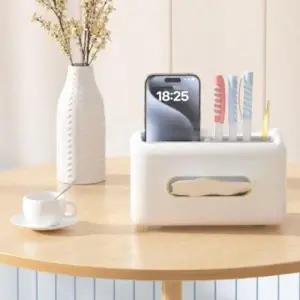 플라스틱 다용도 정리함 깔끔한 테이블 정리함 리모컨 수납 멀티 케이스