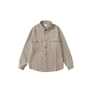 코아픽샵 남사친 가을 캐주얼 빈티지 봄 키작남 스트라이프 체크 셔츠 긴팔 코듀로이 꾹3