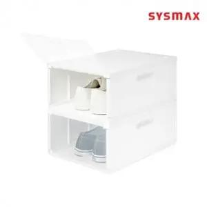 투명도어 신발정리함 2개입 1P 신발 정리대 수납 보관