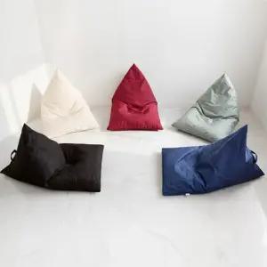 자그랑 컬러 대형 삼각 빈백 쿠션 1인 소파