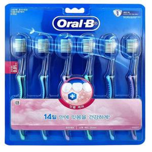 오랄비 고탄력 초미세모 잇몸전문케어 칫솔 6입